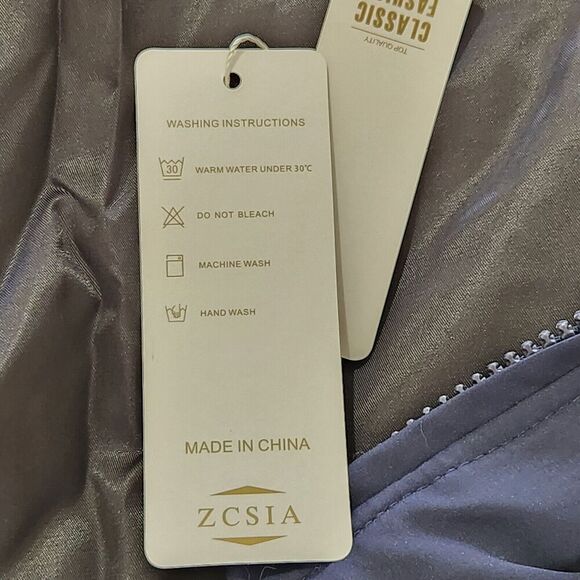 ZCSIA Women Winter Jacket Size Large Navy Color Baggy Puffer Short Coat - Picture 16 of 16